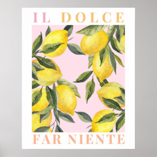Citroenprint Italië Poster
