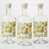 Citroenprint Limoncello flesetiket Likeurfles Etiket (Flessen)