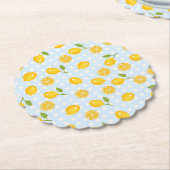 Citroenprint Papier Onderzetter (Gekanteld)