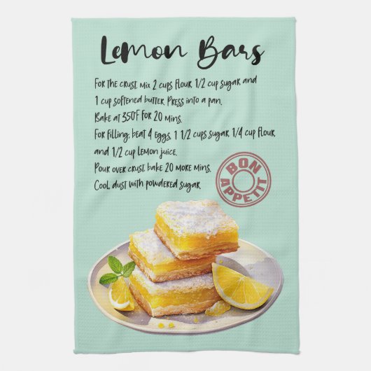 Citroenrepen bakrecept theedoek (Verticaal)