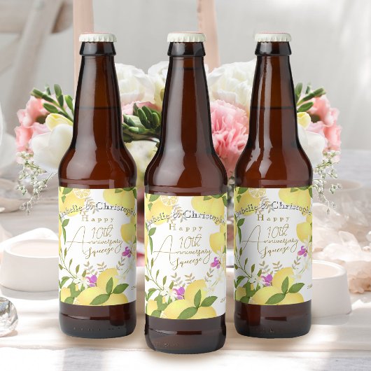 Citroensap  bier etiket