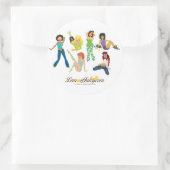 Citroensap Gals Ronde Sticker (Tas)