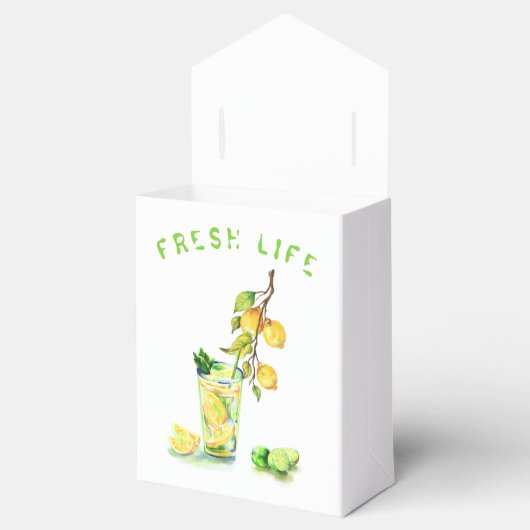 Citroensap Koele Drink Citroenen Party Favor Box Bedankdoosjes (Geopend)