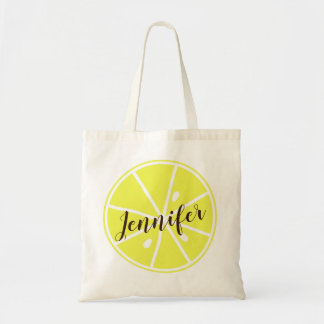 Citroensap plakje, zomer Judy vruchten Tote Bag