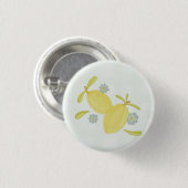 Citroensap Ronde Button 3,2 Cm (Voorkant /achterkant)