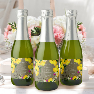 Citroensap Sparkling Wijnetiket