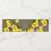 Citroensap  waterfles etiket (Enkel label)