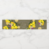 Citroensap  waterfles etiket (Enkel label)