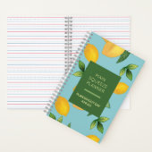 citroenschaafmachine met hoofdpers notitieboek (Binnen)