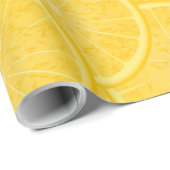 Citroenschijf Citrusfruit Gele Inpakpapier (Rol Hoek)