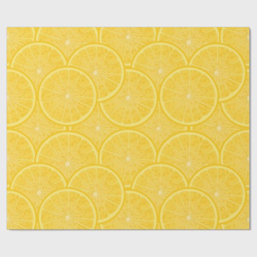 Citroenschijf Citrusfruit Gele Inpakpapier (Vlak)