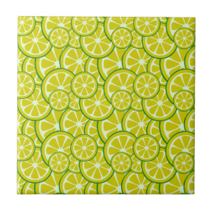 Citroenschijfje Citrusfruit Geel Citrus Limonade Tegeltje