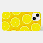 Citroenschijfje heldergeel grafisch Case-Mate iPhone case (Achterkant (horizontaal))
