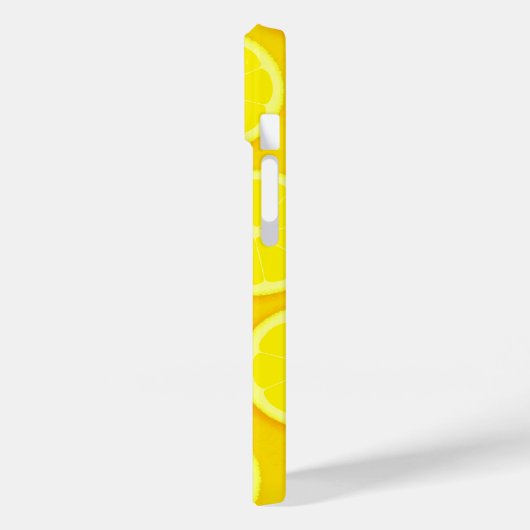 Citroenschijfje heldergeel grafisch Case-Mate iPhone case (Achterkant / Links)