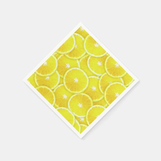 Citroenschijfjes digitale montage servetten (Hoek)