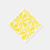 Citroenschijfjes Geel Zomer Fruit Party Servet (Hoek)