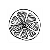 Citroenschijfstempel Rubberstempel (Afrduk)