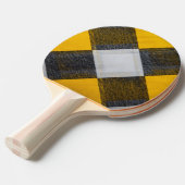 Citroenschil Plaid Tafeltennisbatje (Voorkant Gekanteld)
