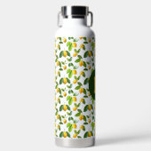 Citroenschilpatroon Waterfles (Voorkant)