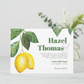 Citroenseizoen bruiloft viering | kaart (Staand voorkant)