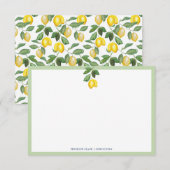 citroenseizoen | Citroenboom Notitiekaartje (Voorkant / Achterkant)