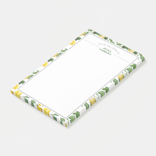 citroenseizoen | Correspondentiestijl Post-it® Notes (Schuin)