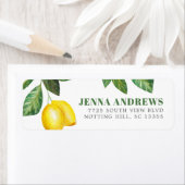 citroenseizoen | Gepersonaliseerd adres Etiket (Insitu)