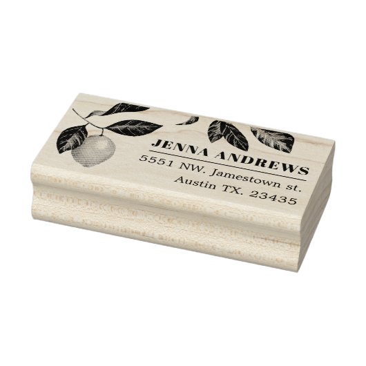 citroenseizoen | Gepersonaliseerd adres Rubberstempel (Stempel)