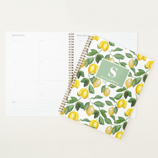 citroenseizoen | monogram planner (Display)