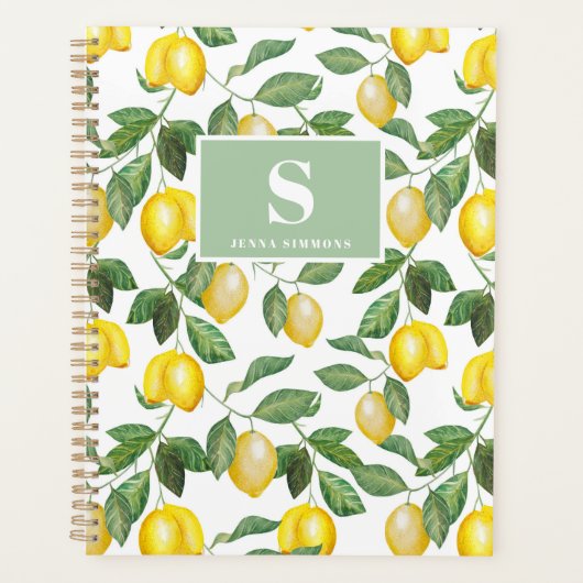 citroenseizoen | monogram planner (Voorkant)