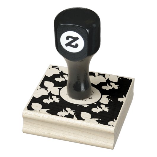 Citroensilhouet Save the Date Trouw Initiaal Rubberstempel (Stempel)