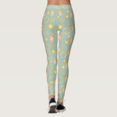 citroensmaak en kattenpatroon leggings (Achterkant)