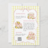 Citroensnoer Baby Shower Kaart (Achterkant)