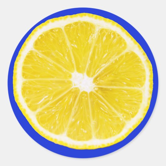 citroensplak ronde sticker (Voorkant)