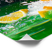 Citroensplash Perfect Poster (Hoek)
