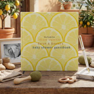 Citroensqueeze Viral Elegante Klassieke Baby Showe Gastenboek