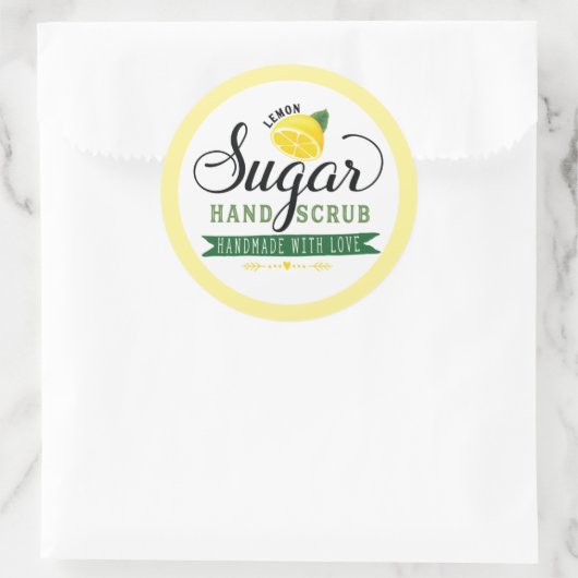 Citroensuiker Handscrub Labels Aangepaste Stickers (Tas)
