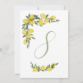 Citroentafel nummer acht kaart (Voorkant)