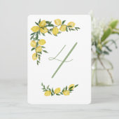 Citroentafel Nummer Vier Kaart (Staand voorkant)