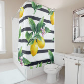 Citroentak: Citrus Waterverf Bliss Douchegordijn (In situ)