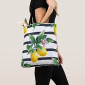 Citroentak: Citrus Waterverf Bliss Tote Bag (Dichtbij)