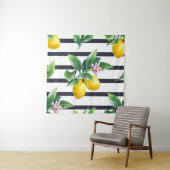 Citroentak: Citrus Waterverf Bliss Wandkleed (In situ)