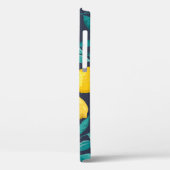 Citroentakken: Blauw Decoratief Naadloos Case-Mate iPhone Case (Achterkant / Links)