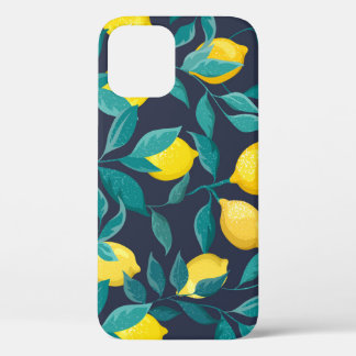 Citroentakken: Blauw Decoratief Naadloos Case-Mate iPhone Case