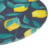 Citroentakken: Blauw Decoratief Naadloos Snijplank (Hoek)