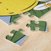 Citroentakken: Blauw Illustratie Legpuzzel (Zijkant)