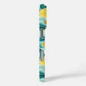 Citroentakken in blauw en geel Case-Mate iPhone case (Achterkant / Rechts)