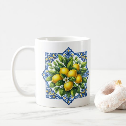 Citroentegel Koffiemok (Met donut)