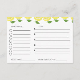 Citroenthema bruiloftsfeest recepten verzoek informatiekaartje