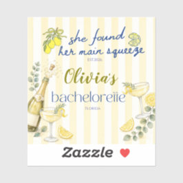 citroenthema ze vond haar grote liefde geel sticker